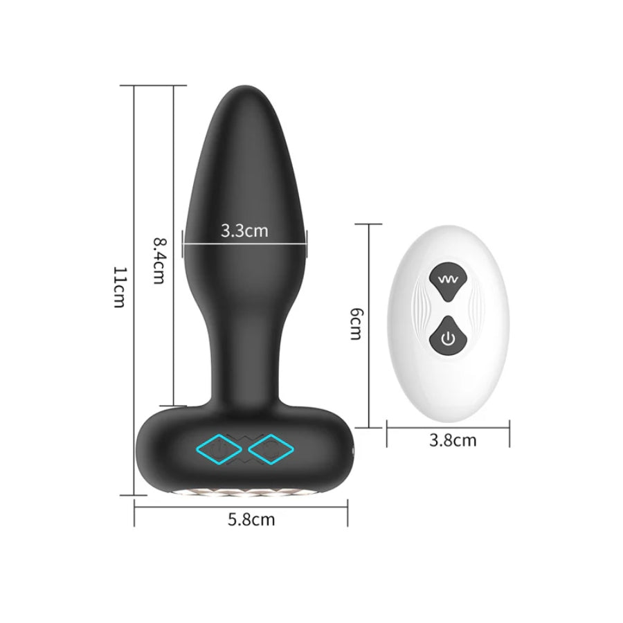 APP Remote Control Vibration Anal Plug 360° Rotating Butt Plug