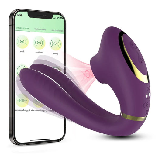 APP U-shaped Wearable Vibrator with Rotation Function