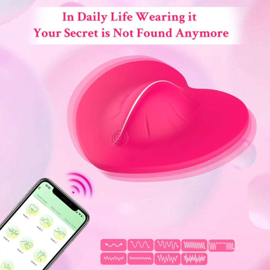 APP - Vibrating Silicone Pad Love Egg Vibrator