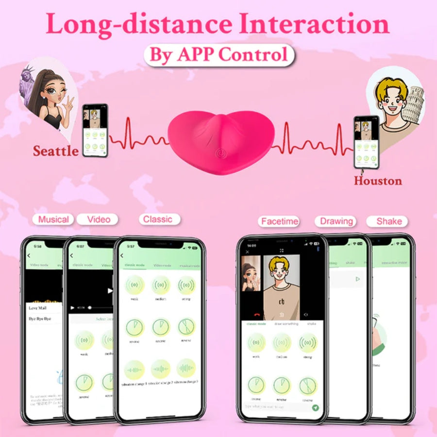 APP - Vibrating Silicone Pad Love Egg Vibrator