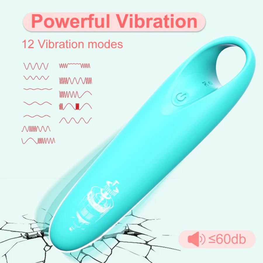 The Bullet Vibrator with Finger Ring