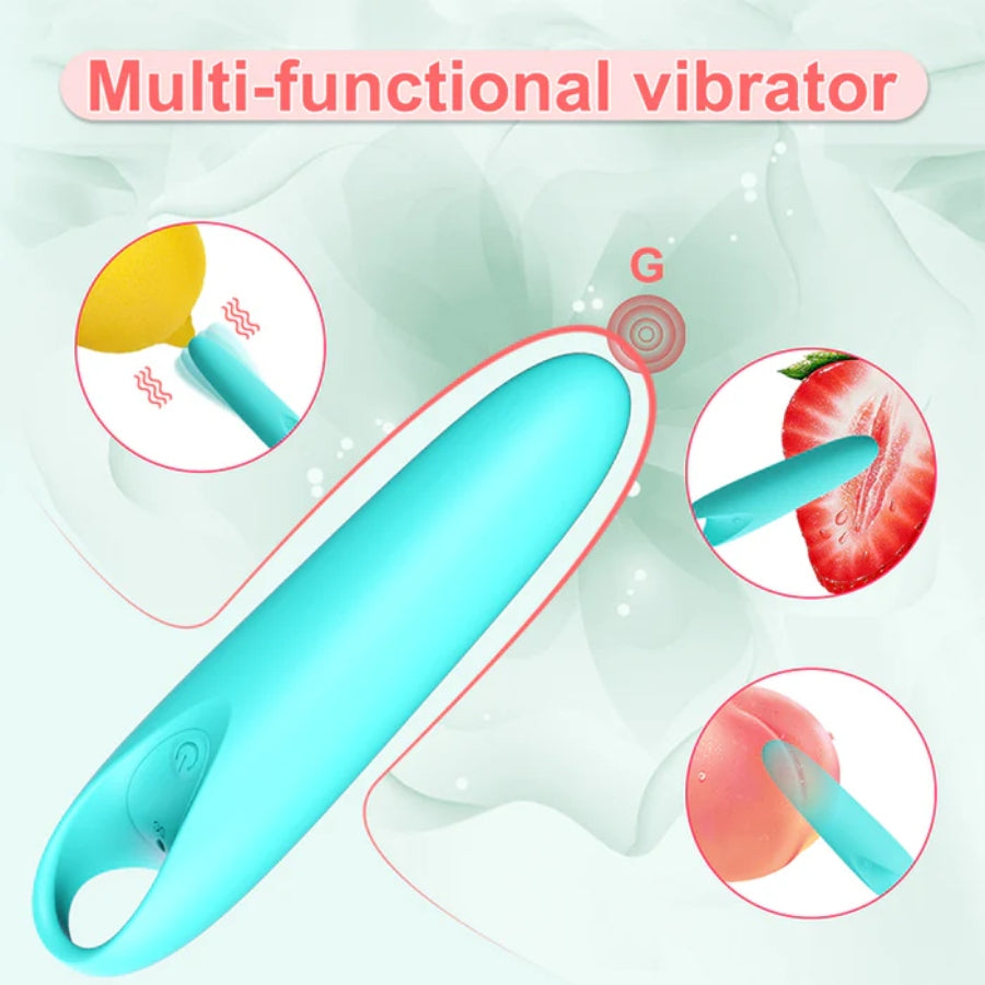 The Bullet Vibrator with Finger Ring