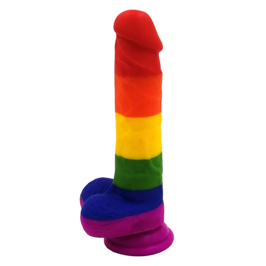 The Rainbow Silicone Dildo