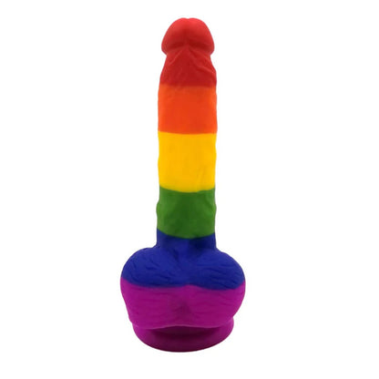 The Rainbow Silicone Dildo