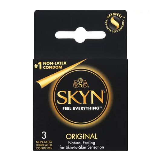 Skyn Original - Non-Latex Lubricated Condoms - 3 Pack