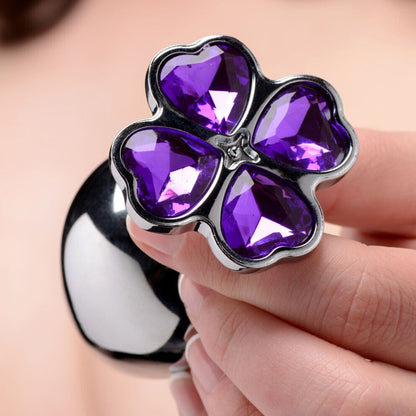 Booty Sparks - Violet Flower Gem Anal Plug Set